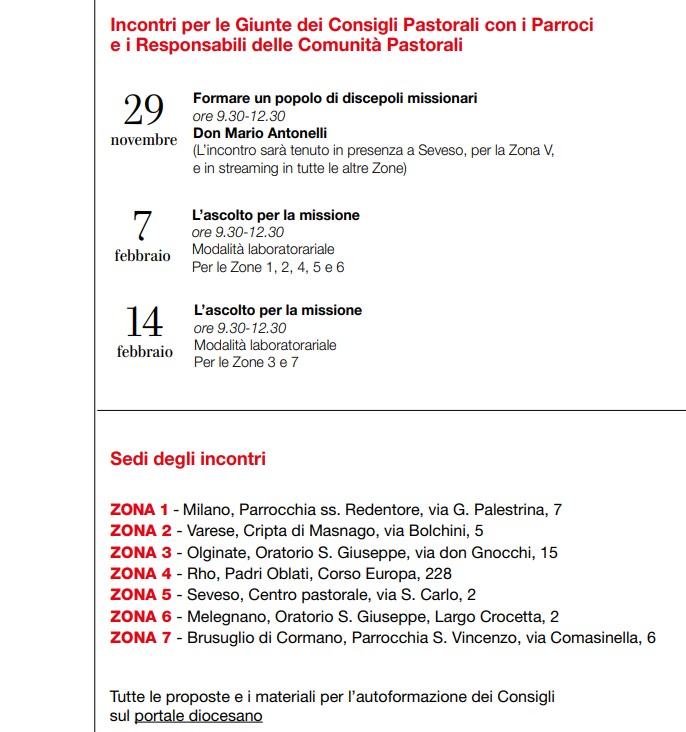 Formazione Consigli Pastorali